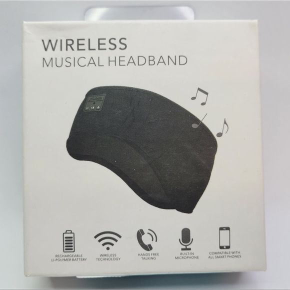 Wireless Music Headband Earbuds Headphones - Picture 1 of 7